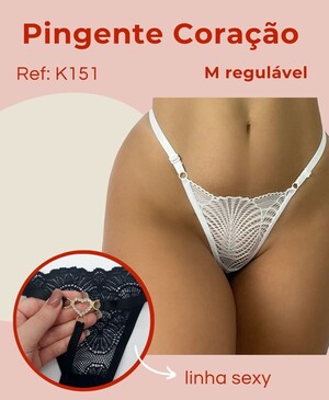 Tanga Pingente Coração