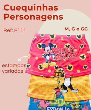 Cuequinha Personagens Sublimada