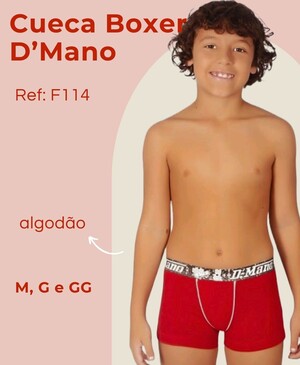 Cueca Boxer D'mano Infantil