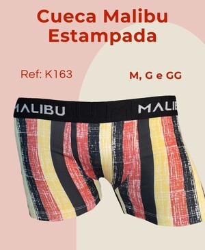 Cueca Boxer Malibu Estampada