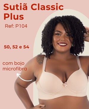 Sutiã Classic Plus Com Bojo